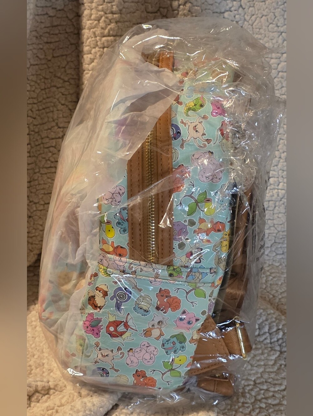 Loungefly Pokemon Teal All over Print AOP Mini Backpack & Wallet NewIn Packaging - Picture 7 of 11